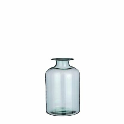 Vase en verre recyclé vert Emilia H30xD19cm Zodio