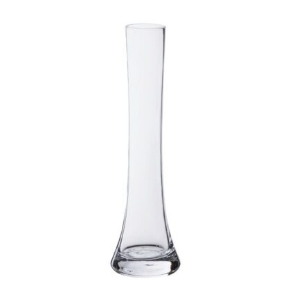 Vase soliflore en verre transparent Trumpet d5xh18cm Zodio