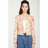 Veste courte imprimée fleuri Naf Naf