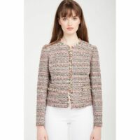 Veste en tweed col rond Naf Naf