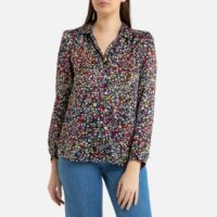 Blouse col tunisien imprimé floral Gerard Darel