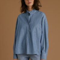 Blouse denim light femme bleu CYRILLUS