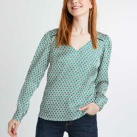 Blouse imprimé graphique femme Grain de Malice