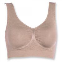 Brassière sans armatures gainante beige