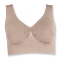 Brassière sans armatures gainante beige