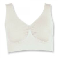 Brassière sans armatures gainante blanche