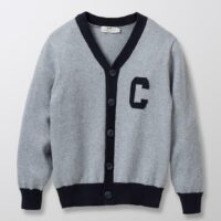 Cardigan campus Garçon gris cendré CYRILLUS