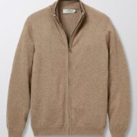 Cardigan col montant Garçon beige CYRILLUS