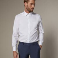 Chemise chevron Regular Fit homme Non Iron blanc CYRILLUS