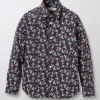 Chemise imprimé fleuri Garçon bleu imprimé CYRILLUS