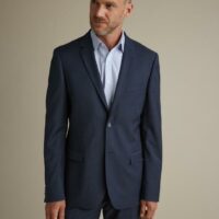 Costume ajusté homme Super 110's bleu chiné CYRILLUS