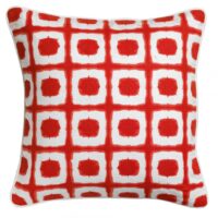 Coussin carré ou rectangulaire coton Ceramik grenadine Winkler - Rouge