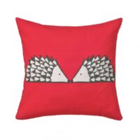 Coussin coton imprimé Spike Scion Living - Fuchsia