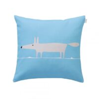 Coussin en percale de coton Mr.Fox Scion Living - Bleu