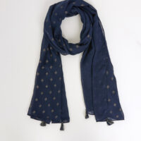 Foulard uni à motif femme Grain de Malice