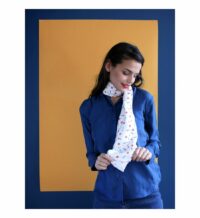 Etole 100% Soie Jeux de Fléchettes Blanc Soi Paris Soi Paris