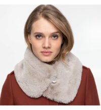 Tour de cou en fausse fourrure Beige Trench and Coat Trench and Coat