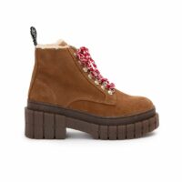 Boots en cuir KROSS LOW BOOTS NUBUCK GRAIN Marron No Name No Name