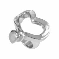 Bague Nailed Heart - M Gris Uno de 50 Uno de 50