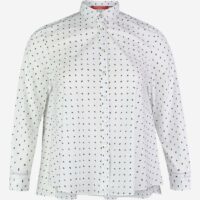 Chemise Fatidico ample en coton siglé Ligne Sport Blanc Marina Rinaldi Marina Rinaldi