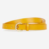 Ceinture fine cuir Jaune American Vintage American Vintage