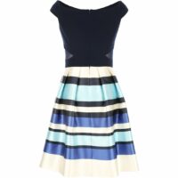 Robe Elasticité rayée Bleu Derhy Derhy