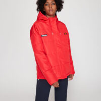 Blouson large mi long à capuche Rouge Ellesse Ellesse