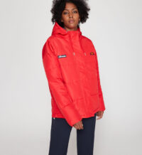 Blouson large mi long à capuche Rouge Ellesse Ellesse