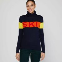 Pull de ski droit Sweater II laine mérinos Bleu Perfect moment ski Perfect moment ski