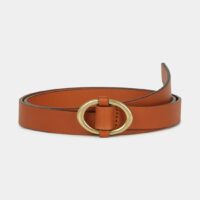 Ceinture fine cuir Minioa Marron Sessun Sessun