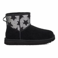 Bottines Classic Mini Sequin Stars en daim Noir Ugg Ugg