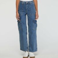 Jean boyfriend ample denim brut Bleu Urban Outfitters Urban Outfitters