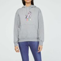 Hoodie signature droit molletonné coton Gris Obey Obey