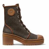 Bottines Corey toile siglée Marron Michael Michael Kors Michael Michael Kors