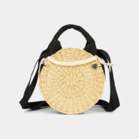 Sac tambour Rosa paille Noir Muun Muun