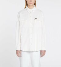 Chemise droite coton velours grosses côtes Blanc Wrangler Wrangler