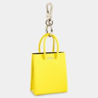 Porte-clés sac cabas cuir Jaune Medea Medea