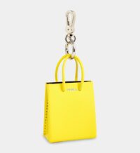 Porte-clés sac cabas cuir Jaune Medea Medea