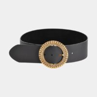 Ceinture Ica cuir Noir Pinko Pinko