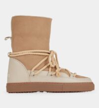 Après-ski Classic daim cuir fourrure Beige Inuikii Inuikii