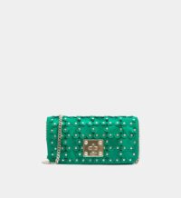 Sac besace fleurs textile Vert Red Valentino Red Valentino