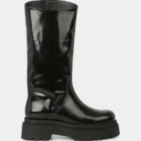 Bottes Jezebel cuir vernis Noir Miista Miista