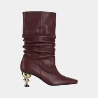 Bottes Tisha cuir talon bijoux Rouge Yuul Yie Yuul Yie