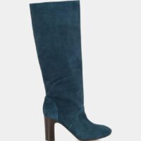 Bottes à talons Eleana cuir Bleu Chie Mahara Chie Mahara