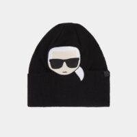 Bonnet emoji Karl brodé Noir Karl Lagerfeld Karl Lagerfeld