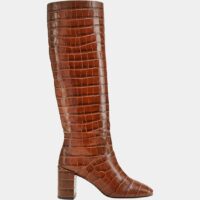 Bottes Romali en cuir imprimé Marron Cosmoparis Cosmoparis