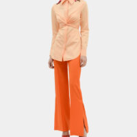 Chemise ajustée mi-longue Orange Materiel Materiel