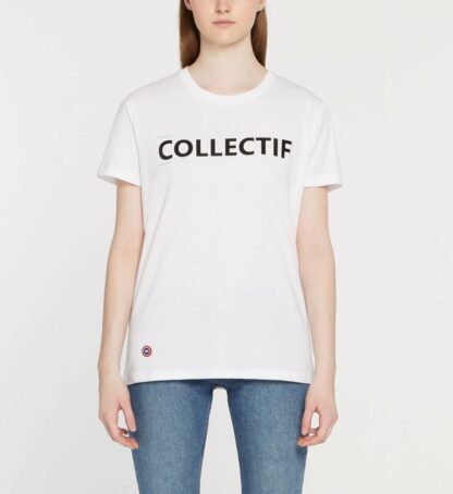T-shirt droit coton lettrage Blanc Le Slip Francais Le Slip Francais