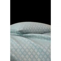 Housse de coussin carrée Carpates Blanc Des Vosges - Turquoise