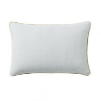 Housse de coussin gaze de coton lavée  Inséparables - Blanc